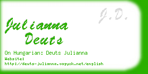 julianna deuts business card